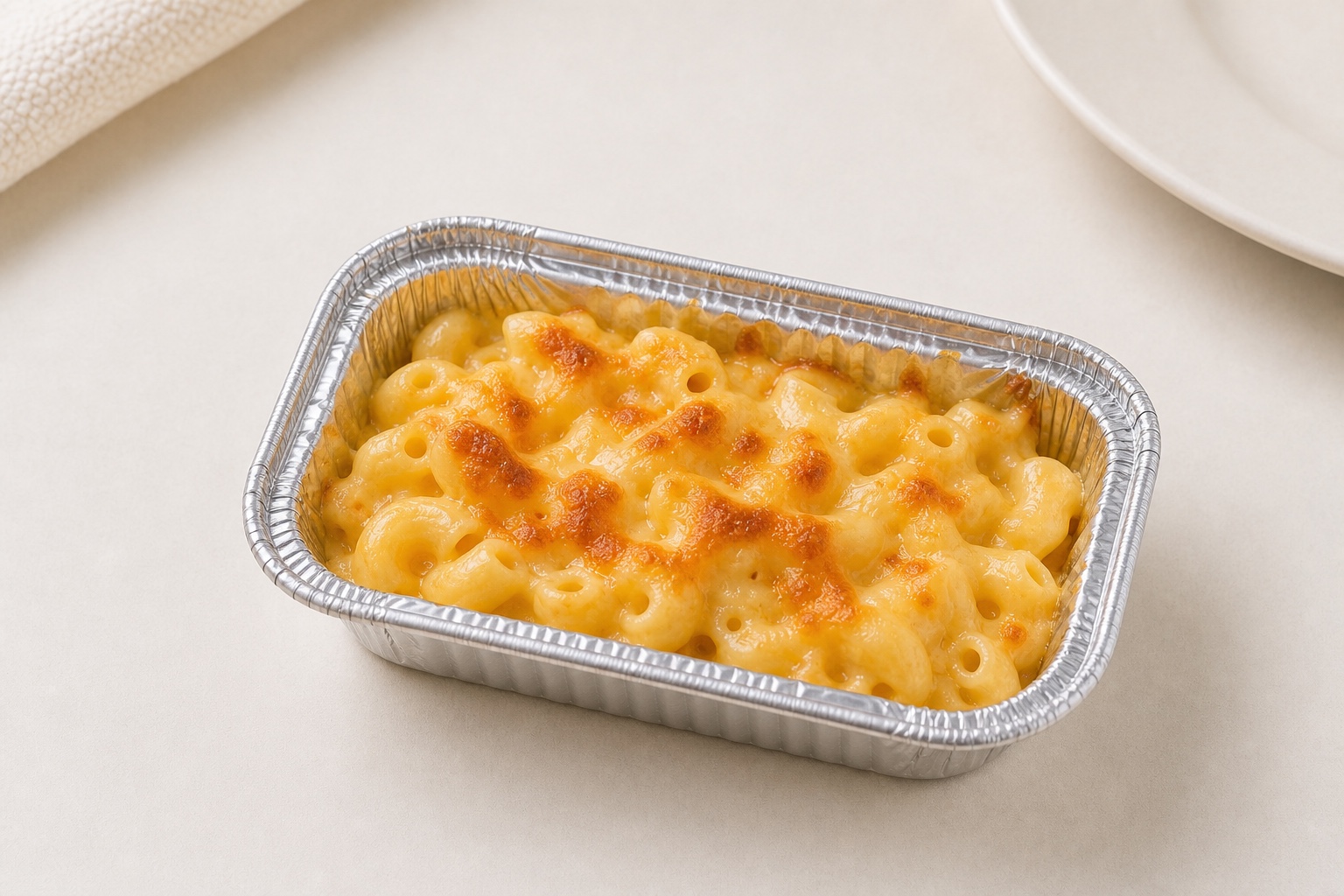 Kids Macaroni and Cheese in a small foil tray